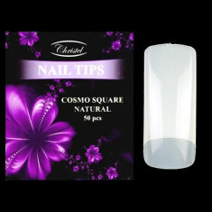 Cosmo Square culoare naturală, 50 buc - unghii false mix 1-10
