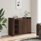 VidaXL Servantă, stejar maro, 100x35x75 cm, lemn compozit