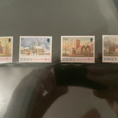 jersey - serie timbre pictura religie craciun nestampilata MNH