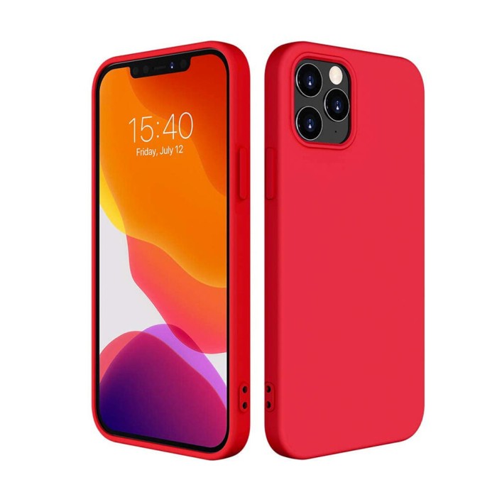Husa htpmag islim compatibila cu apple iphone 12 , tpu , red