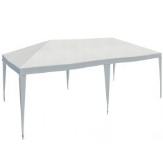 Cort pavilion de gradina, 600x300 cm, impermeabil cu rezistenta UV, alb Household NewTrend
