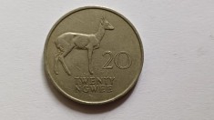 Zambia-20 NGWEE 1968 foto