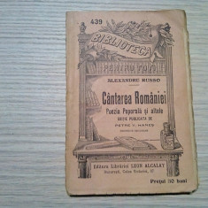 CANTAREA ROMANIEI Poezia Poporala si Altele - Alexandru Russo -1909, 87 p.