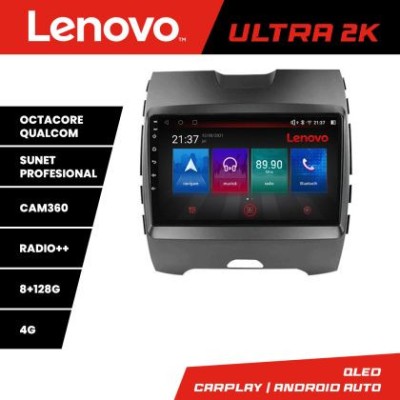 Navigatie Ford Edge 2015-2021 Highline Octa Core Android Radio Bluetooth GPS WIFI/4G DSP 2K 8+128GB 360 Toslink CarStore Technology foto