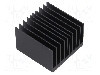 Radiator extrudat, aluminiu, 37.5mm x 37.5mm, negru, Advanced Thermal Solutions - ATS-54375W-C1-R0