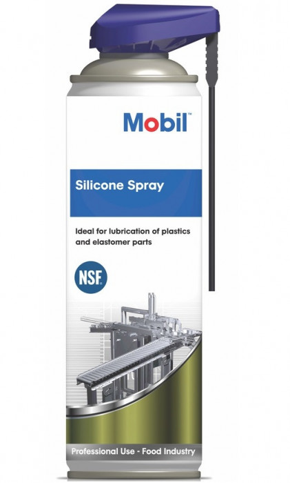 Spray cu ulei de silicon MOBIL Silicone Spray NSF, 0.5 litri