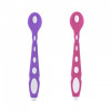 Set 2 lingurite din silicon BabyJem Soft Spoon (Culoare: Mov)