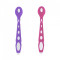 Set 2 lingurite din silicon BabyJem Soft Spoon (Culoare: Mov)