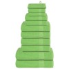 VidaXL Set prosoape 12 piese, FROGN, verde măr, 100% bumbac 137110