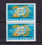 ✅ RO 1994 LP 1365 &quot;A XX-a aniversare a Org. Mond. A Turismului&quot;, serie pereche ( V sau H !!!) ,MNH, Nestampilat