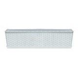 Jardiniera decorativa, alb, 68.5x17.3x15 cm, Ratolla Case P