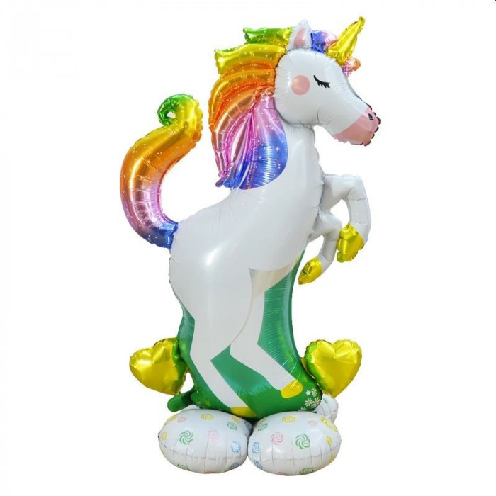 Balon folie Unicorn, 70x112 cm, decor petrecere multicolor