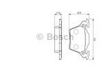 Set placute frana,frana disc MERCEDES V-CLASS (638/2) (1996 - 2003) BOSCH 0 986 460 002