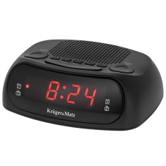 Radio FM cu Ceas si Alarma, Display LED Rosu si Functie de Reglare a Intensitatii Luminii foto
