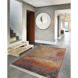 Covor Model RE BORN 21806-514, Marime 80 x 150 cm, Multicolor, Bumbac reciclat si Polipropilena, Living, Dormitor, Sufragerie, Birou