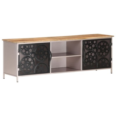 Gossi comoda tv, 120x30x40 cm, lemn de mango nefinisat foto