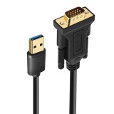 Cablu adaptor USB 3.0-VGA tata-mama 1.5m fara JACK 3.5 mm audio, Oem