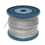 Cablu otel galvanizat fi 2mm, fire 1x19, sarcina maxima 80Kg, greutate 4.8Kg, 250m/rola