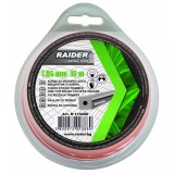 Fir motocoasa, trimmer, profil patrat, 1.65mmx15m, Raider Garden Tools, 110280