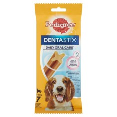 Recompensa caini / hrana complementara, Pedigree DentaStix, punga 7 bucati, 180 g, toate taliile, adult