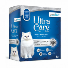 Asternut Igienic Ultra Care Carbon Activ pentru Pisici, 8L