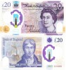 Bancnota Marea Britanie 20 Pounds 2018 P-396 UNC