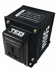 Transformator reversibil 230V la 110V/115V, 500VA, priza universala