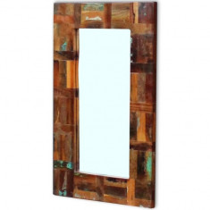 Oglinda din lemn reciclat de esen?a tare, 80x50 cm foto