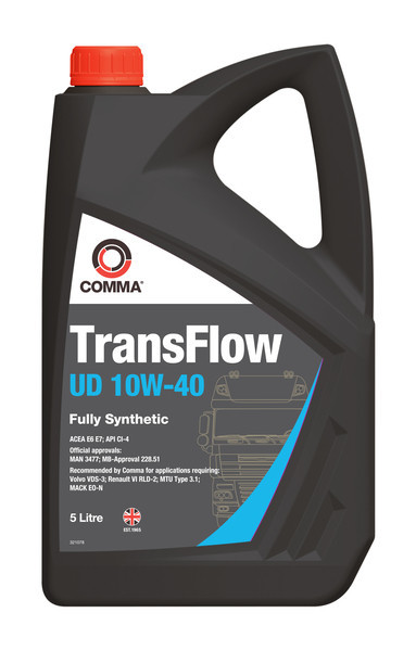 Transflow de ulei de motor (5L) 10W40 (SAPS scăzut); API CI-4;Acea E6;E7;Mack EO-N;Omul 3477;MB 228.51;Renault RLD-2;Volvo VDS-3