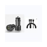 Incarcator auto 4,8A cu 3 porturi, compatibil 12/24V Cod: PG-283 Automotive TrustedCars, Oem