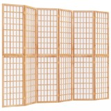 Cumpara ieftin Paravan pliabil de camera, 6 panouri, 240x170 cm, stil japonez