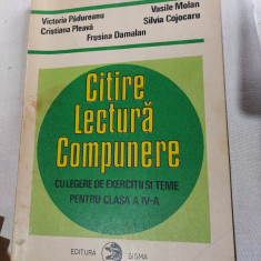 CITIRE LECTURA COMPUNERE CULEGERE DE EXERCITII SI TEME CLASA A IV A PLEAVA MOLAN