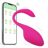 Cumpara ieftin Vibrator, Jucarie Sexuala, Aplicatie Mobila, Baterie Li-Ion, Stimulare Punct G si Clitoris, 9 Moduri Vibratie, USB, Dimensiuni compacte, Rezistent la