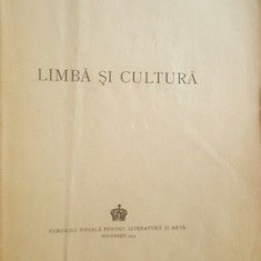 Limba si cultura- Th. Capidan