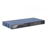 SWITCH 16PORTURI 100MBPS 2XGIGABIT 230W, HIKVISION