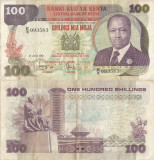 1981 (1 VI), 100 shillings (P-23b) - Kenya!