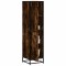 Gossi dulapuru stejar afumat 35,5x35x139 cm lemn si metal prelucrat
