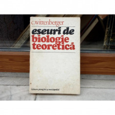 Eseuri de biologie teoretica , C. Wittenberger , 1981 foto