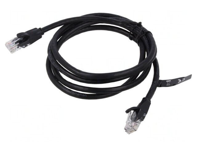 Patch Cord U/UTP Cat6 Negru 3m