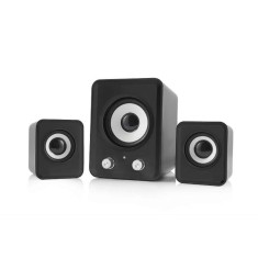 Sistem Boxe 2.1 Kisonli U2200, 11W, stereo, membrana cauciuc, subwoofer, alimentare usb, 1 x jack 3.5mm, calitate deosebita, sunet clar