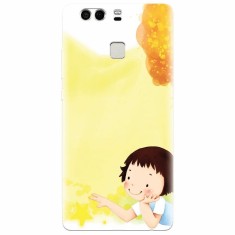 Husa silicon pentru Huawei P9, Child Autumn Paint Hd