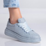 Cumpara ieftin Sneakers dama Gri din Piele Ecologica intoarsa Zena, 38