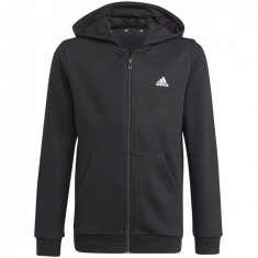 Hanorace adidas Essentials Full-Zip Hoodie Jr GN4020 negru foto