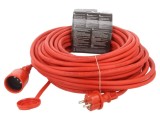 Prelungitor alimentare KEL 3x2,5mm2 25m 16A cu 1 priză roșie
