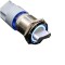 Buton Iluminat Rotativ Metalic 22mm, 3 Poziții, DPDT, Impermeabil