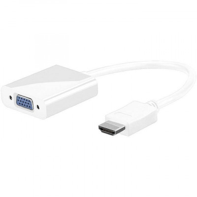 Adaptor HDMI Tata - VGA Mama, 1080p Full HD, Jack 3.5mm, Micro USB foto