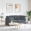 VidaXL Canapea modulară cu perne catifea gri &icirc;nchis 3321250