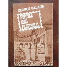 NOPTILE UNUI PROVINCIAL - GEORGE BALAITA