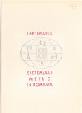 TSV$ - CARNET ANIVERSARE FILATELICA 1966 LP 635 CENTENARUL SISTEMULUI METRIC RO