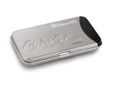 CASETA METALICA EDELSTEIN CU PATROANE,SET 6 PATROANE,NEGRU ONYX